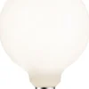 LED-filamenttilamppu Paulmann Lampion Globe, G125, E27, 400lm, 4.3W, 3000K, himmennettävä, valkoinen
