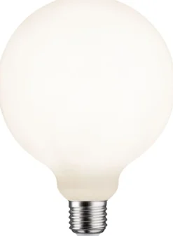 LED-filamenttilamppu Paulmann Lampion Globe, G125, E27, 400lm, 4.3W, 3000K, himmennettävä, valkoinen
