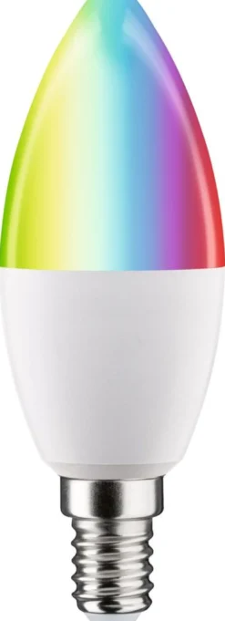 LED-älylamppu Paulmann Smart Home Zigbee 3.0 Candle, E14, 470lm, 5W, RGBW+, himmennettävä, matta
