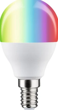 LED-älylamppu Paulmann Smart Home Zigbee 3.0 Drop, E14, 470lm, 5W, RGBW+, himmennettävä, matta