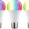 LED-älylamppu Paulmann Smart Home Zigbee 3.0 Pear, E27, 1055lm, 11W, RGBW+, himmennettävä, matta, 3kpl
