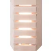 LED-saunavalaisin Airam Saunaled 180TRL 8W/827 312x182x66 mm himmennettävä IP65 tervaleppä