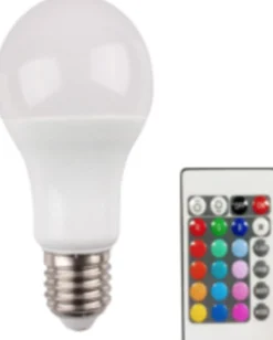 LED-vakiokupulamppu LED Energie 9 W 806 lm RGB + white + kaukosäädin 60x114 mm