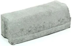Liimattava reunakivi Rudus kaarre R2500 kupera 390x130x120 mm sileä harmaa