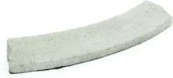 Liimattava reunakivi Rudus kaarre R1000 kupera 523x130x80 mm sileä harmaa