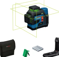 Linjalaser Bosch Professional GLL 12V-100-33 CG sis. AA-paristot ja tasku