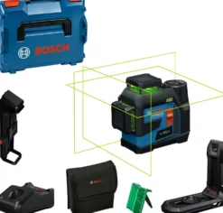 Linjalaser Bosch Professional GLL 12V-100-33 CG 12V 2,0 Ah akulla + L-Boxx