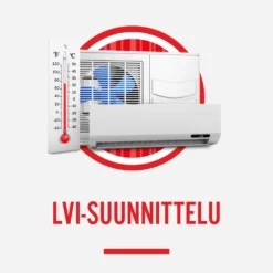 LVI-suunnittelu uusi talo 3-kerroksinen/200-300m2