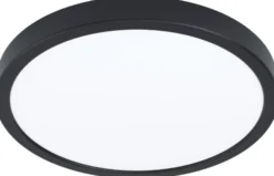 Älykatto-/seinävalaisin Eglo Argolis-Z, LED, Ø28.5cm, ulos, musta