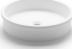 Malja-allas Bathco Belted, Ø420mm, mattavalkoinen