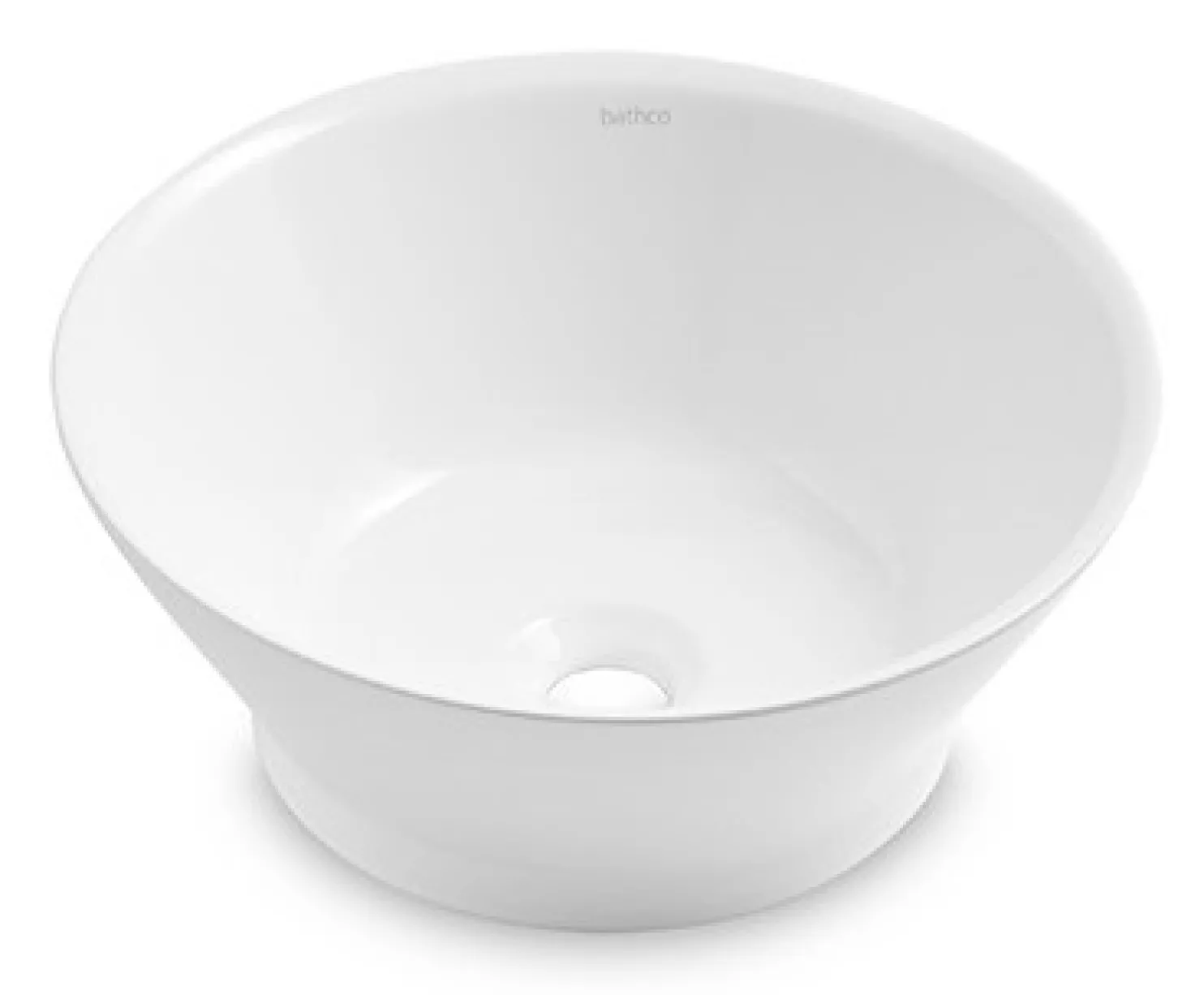 Malja-allas Bathco Etna, Ø395mm, valkoinen