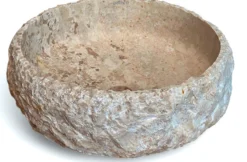Malja-allas Bathco Kayabi Ø380mm, luonnonkivi, beige