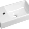 Malja-allas Interia Minos Cloakroom 450x260 mm vasen valkoinen
