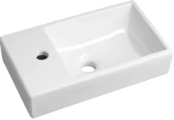 Malja-allas Interia Minos Cloakroom 450x260 mm vasen valkoinen