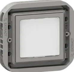 Merkkivalo Legrand Plexo LED 0,2/1 W IP55, harmaa/valkoinen