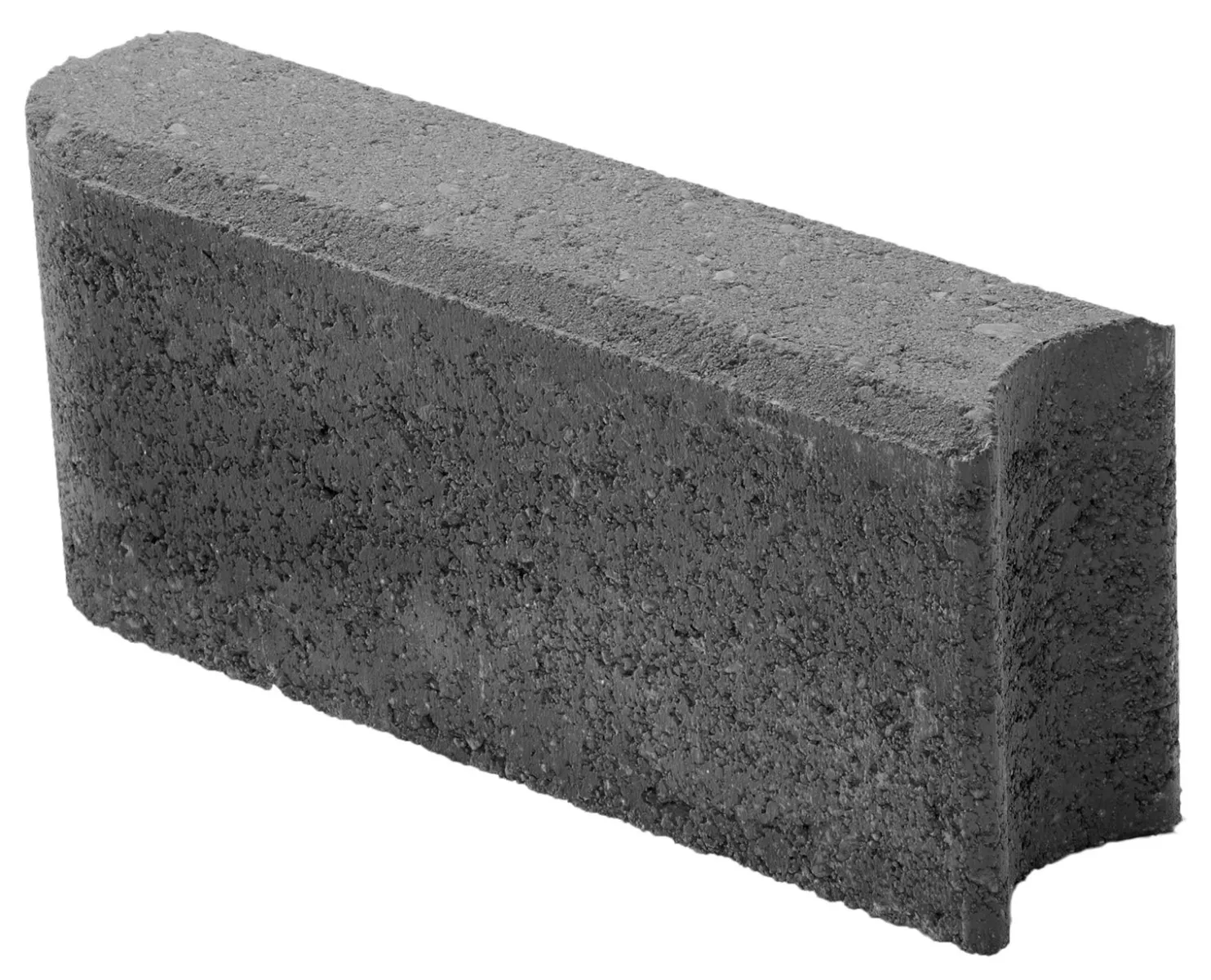 Nurmikon reunakivi Lakka 300x135x80 mm musta