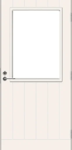 Parvekeovi Swedoor Balcony Eco Brahms 9x21 W12 karmi 130mm valkoinen oikeakätinen