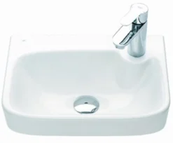 Pesuallas Ido Glow 400 oikea kulmikas hanareikä ei ylivuotosuojaa