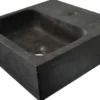 Pesuallas Interia 39-3502 300x300x100 mm luonnonkivi musta