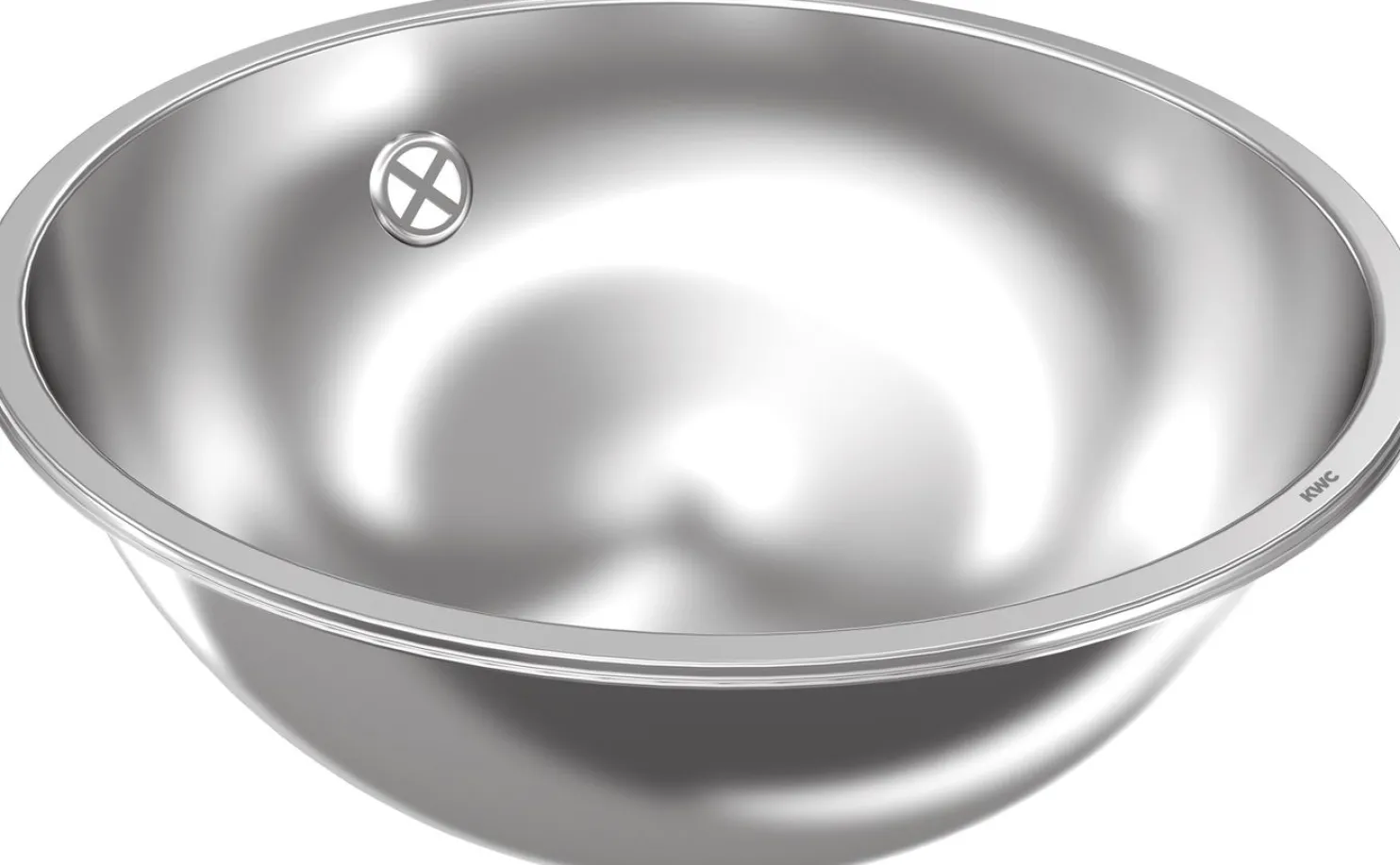 Pesuallas KWC RNDH360 Ø360 mm rst korkeakiiltoinen