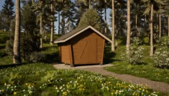 Pihavarasto/lato LP Garden U-S, 6.3m², vinoumpiseinäinen