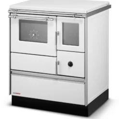 Puuliesi SVT Alfa 70 LUX lasiovella, 6,3 kW, 65 m2, hormilähtö vasemmalla