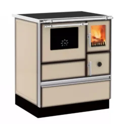 Puuliesi SVT Alfa 70 LUX lasiovella, 6,3 kW, 65 m2, hormilähtö vasemmalla