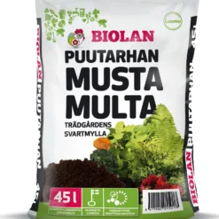 Puutarhan Musta Multa Biolan 65 säkkiä x 45l/lava, 2925 litraa