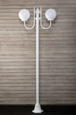 Pylväsvalaisin Noor Globo 2350x810x250 mm 2-osainen valkoinen