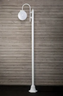 Pylväsvalaisin Noor Globo 2350x525x250 mm valkoinen