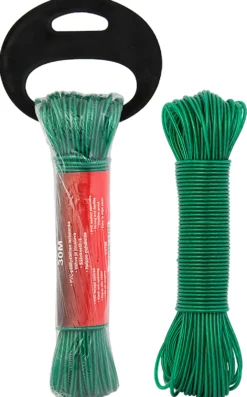 Pyykkinaru ProMaster PVC/teräs 3 mm x 30 m vihreä
