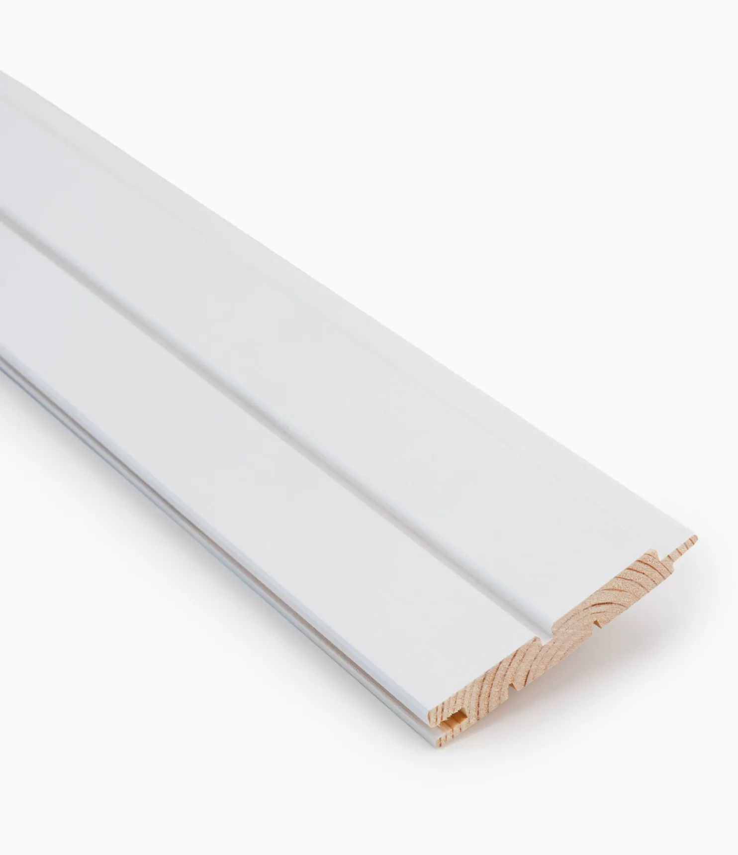 Rimapaneeli Jokiwood STP valeura 15x95x2370mm, mänty, valkoinen, päätypontattu