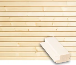 Rimapaneeli Tuuli Sauna, 28x58mm, TK, kuusi, puuvalmis