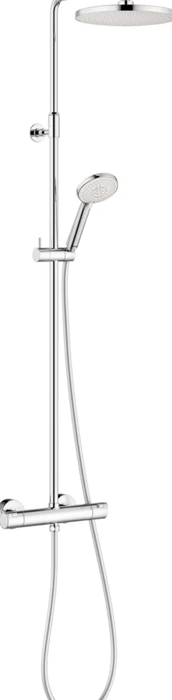 Sadesuihkusetti Damixa Core, termostaattihanalla, suihkupää ⌀230mm, kiiltävä kromi