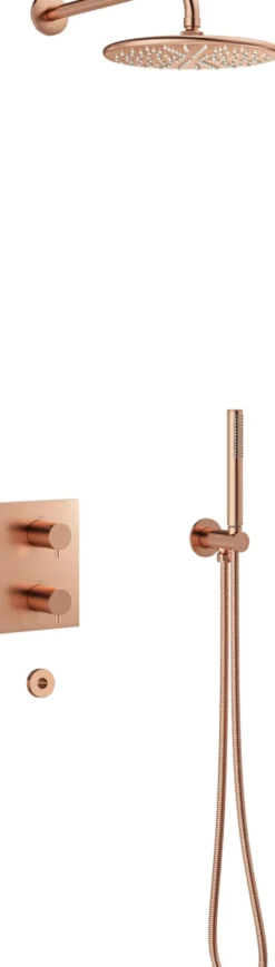 Sadesuihkusetti Damixa Silhouet, piiloasennus, harjattu kupari