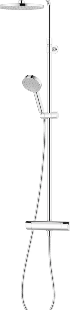 Sadesuihkusetti Mora MMIX II, termostaattihanalla, suihkupää ⌀250mm, kiiltävä kromi