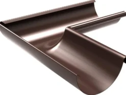 Sadevesijärjestelmä Ruukki puolipyöreä: kourun sisäkulma 90° ø125mm, eri värejä