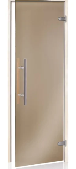 Saunan lasiovi Andres Glass Light Premium, haapakarmi, eri kokoja, eri värejä