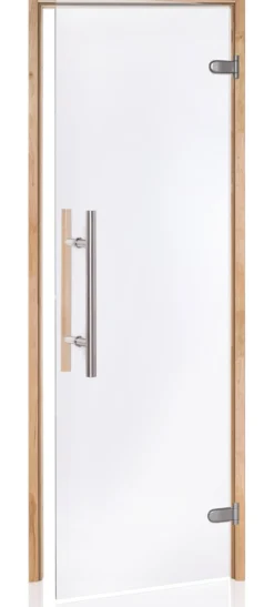 Saunan lasiovi Andres Glass Light Premium, leppäkarmi, eri kokoja, eri värejä