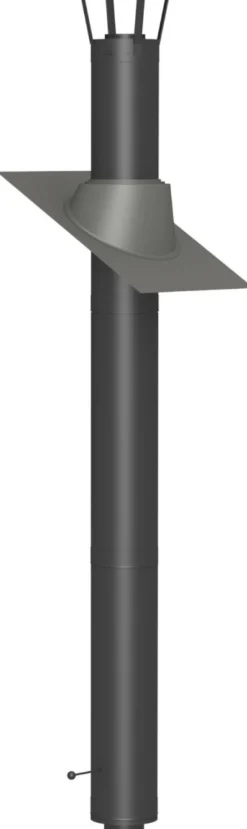 Savupiippu/takan piippu Jeremias 3m, Ø130mm, musta