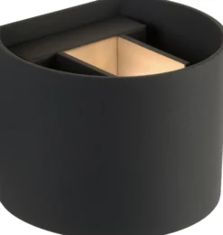 Seinävalaisin Lucide Xio LED pyöreä 1x4W harmaa