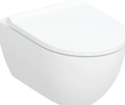 Seinä-WC-istuin Geberit Acanto Turboflush, Soft close -kannella, valkoinen