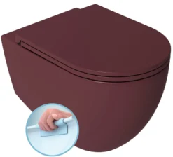 Seinä-WC-istuin Interia Infinity Rimless, huuhtelukaulukseton, matta, eri värejä