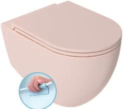 Seinä-WC-istuin Interia Infinity Rimless, huuhtelukaulukseton, matta, eri värejä