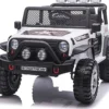 Sähköauto Offroader 8V EVA pyörillä Nordic Play, 765x780 mm valkoinen muovi