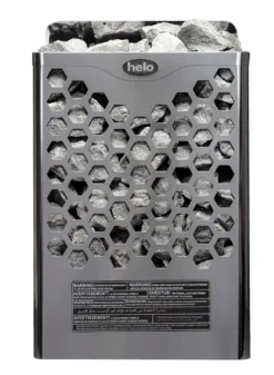 Sähkökiuas Helo Hanko 80 STJ 8 kW 8-12 m³ kiinteä ohjaus kromi