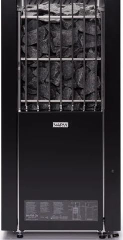 Sähkökiuas Narvi Combi 9.0kW 8-12m³ erillinen ohjaus musta