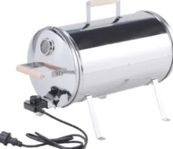 Sähkösavustin Kobe 1100W termostaatti 57 x 26 x 41 cm ruostumaton teräs