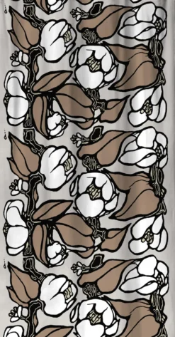 Sivuverho Vallila Agnes, mokka, 140x250 cm