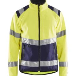Softshell-takki Blåkläder 4877 Highvis huomiokeltainen/sininen